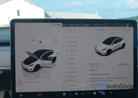 2023 Tesla Model Y Performance Dual Motor All-Wheel Drive из США, поврежденный, VIN 7SAYGDEF4PF605642